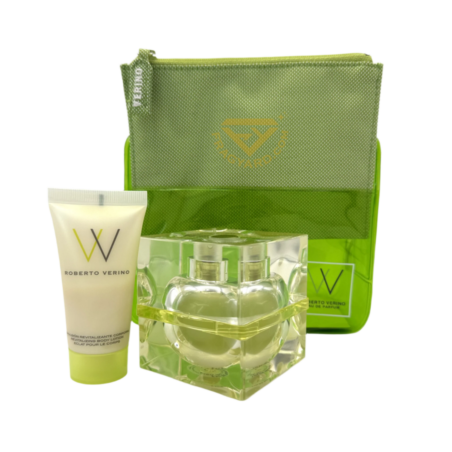 VV ROBERTO VERINO FOR WOMEN GIFT SET EAU DE PARFUM 50ML + 30ML BODY LOTION + SUMMER VANITY CASE
