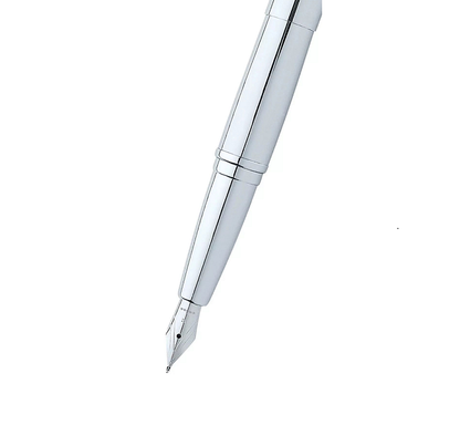 Cross 886-1 Matt Chrome Fountain Pen with stainless steel nib with box original guarantee