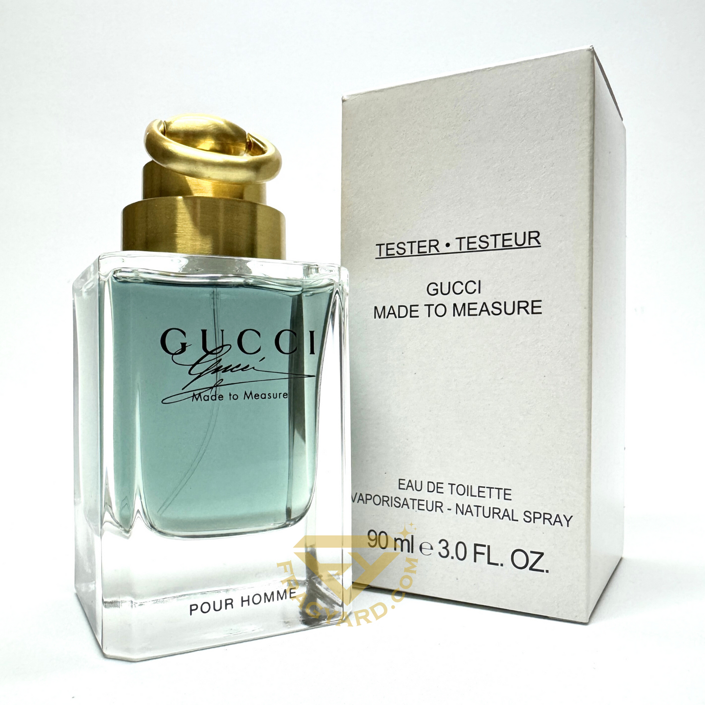 GUCCI MADE TO MEASURE POUR HOMME BY GUCCI EAU DE TOILETTE 3.0OZ 90 ML TESTER
