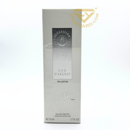 Montana Suggestion Eau D'Argent 100ml ,3.4 oz EDT for women spray new original vintage