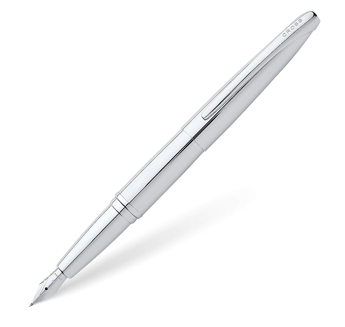 Cross 886-2ms Matte Chrome fountain pen with stainless steel nib with box original guarantee