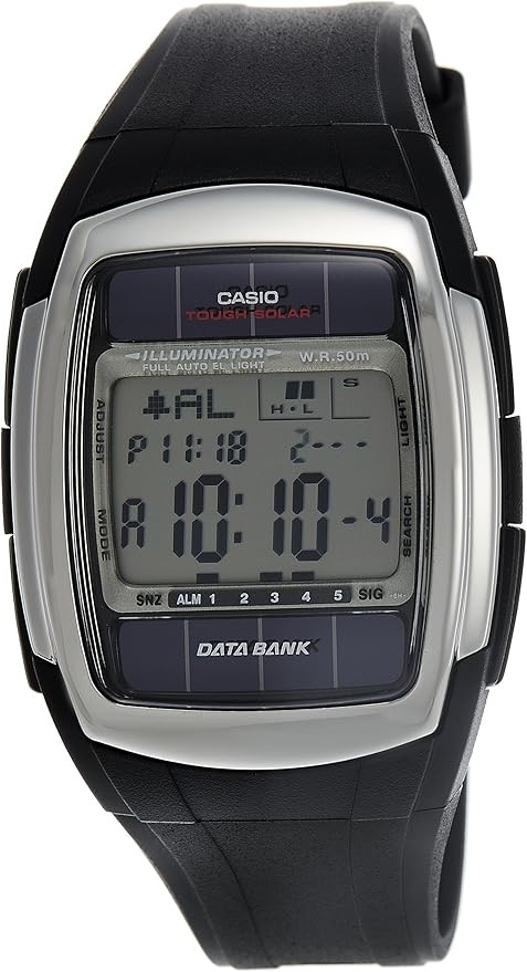 Casio Watch Digital Tough Solar Data Bank 5 Alarm DB-E30-1AVDF  Mens Watch DB-E30-1AV