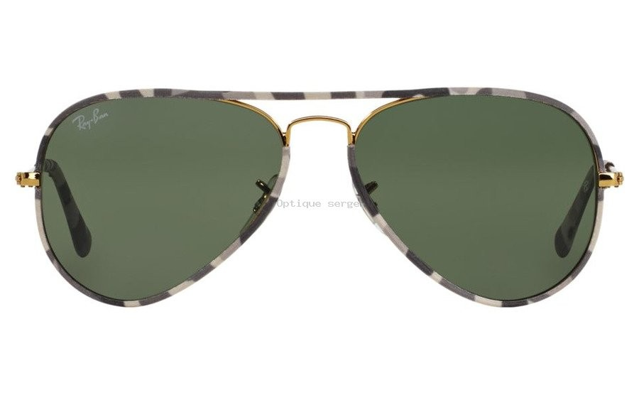 Ray-Ban RB3025JM 171 58 Unisex Aviator Metal Frame original sunglass made in Italy.