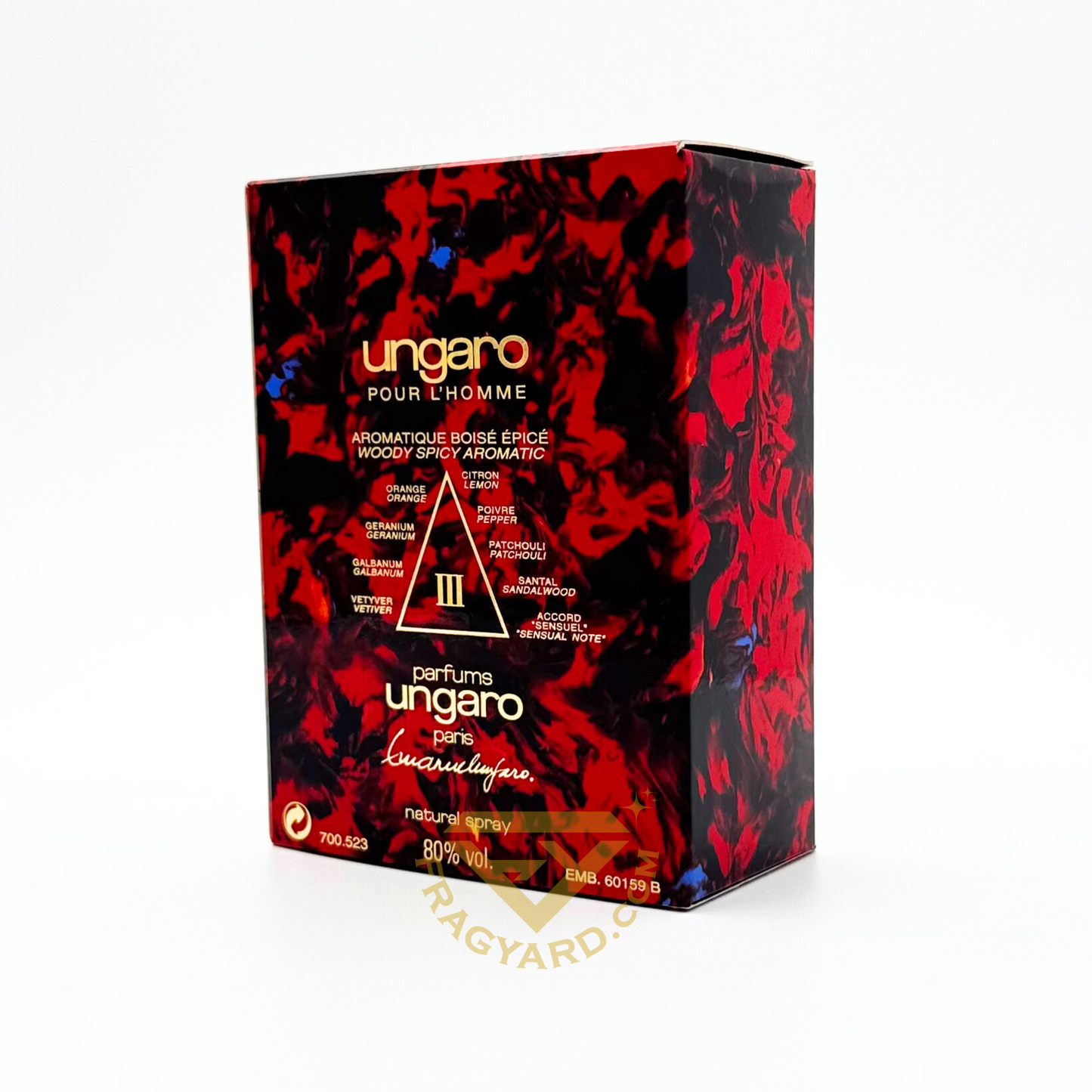 UNGARO POUR L'HOMME III EAU DE TOILETTE 75ML 2.5FLOZ