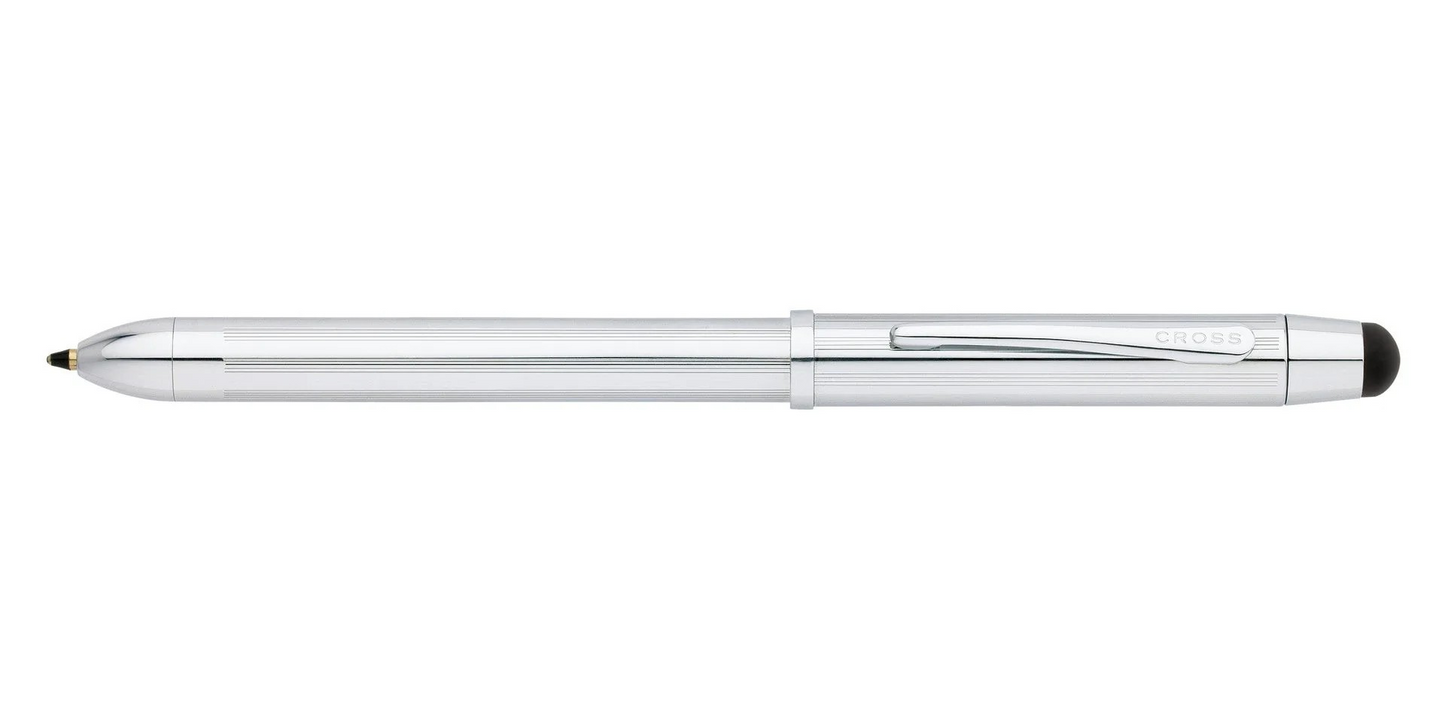Cross Tech3 AT0090-1 Silver duo ball point pen &amp; pencil Lusrous chrome original Guarantee