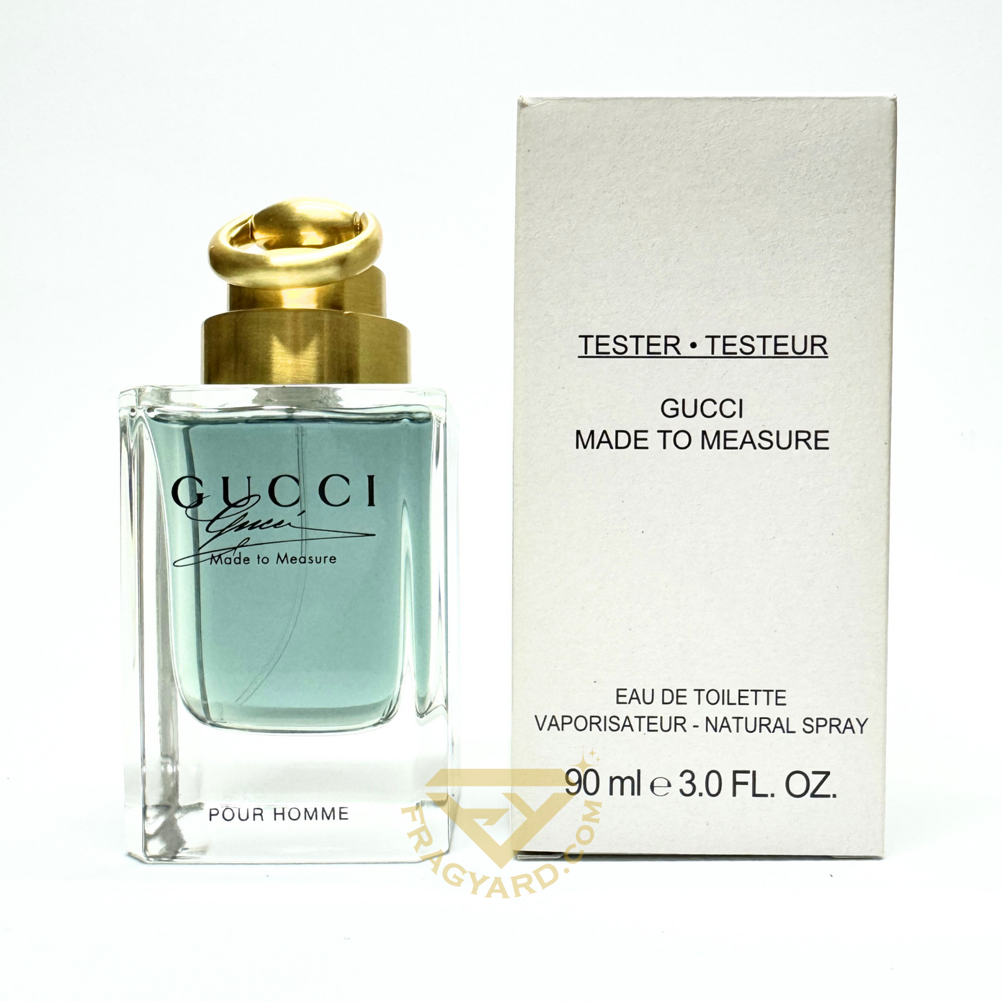GUCCI MADE TO MEASURE POUR HOMME BY GUCCI EAU DE TOILETTE 3.0OZ 90 ML TESTER