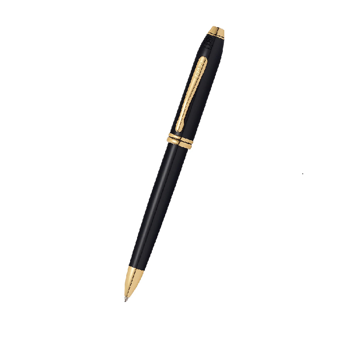Cross Townsend Lacquer Black With Gold Trim Ball Pen cross 572
