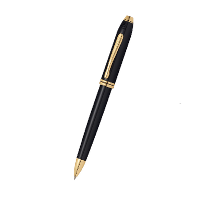 Cross Townsend Lacquer Black With Gold Trim Ball Pen cross 572