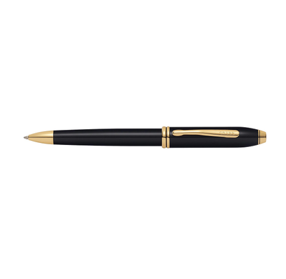 Cross Townsend Lacquer Black With Gold Trim Ball Pen cross 572