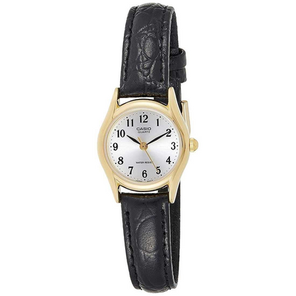 Casio Watch LTP -1094Q-7B2RDF Quartz Ladies Leather Watch LTP-1094Q-7B2