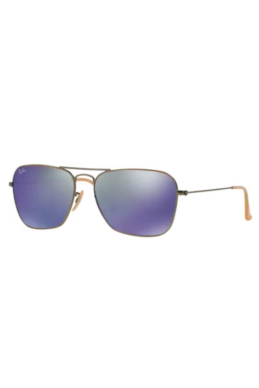 Ray-Ban RB 3136 167/1M 58 caravan Unisex metal frame Original Sunglass made in Italy.