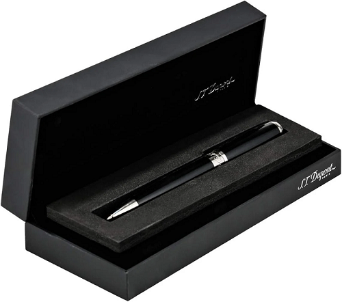 S.T. Dupont 415674 BALL POINT Black Lacquer And Palladium Pen st dupont