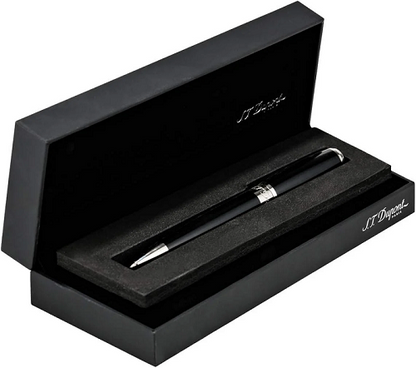 S.T. Dupont 415674 BALL POINT Black Lacquer And Palladium Pen st dupont