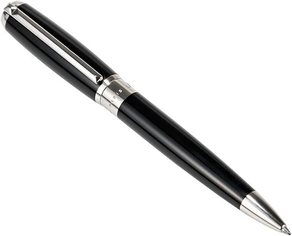 S.T. Dupont 415674 BALL POINT Black Lacquer And Palladium Pen st dupont