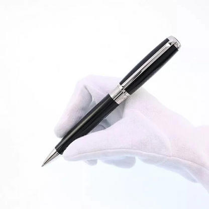S.T. Dupont 415674 BALL POINT Black Lacquer And Palladium Pen st dupont