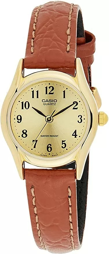 Casio Watch Genuine Analog Watch LTP-1094Q-9BRDF Ladies Leather Classic Ltp-1094q-9b