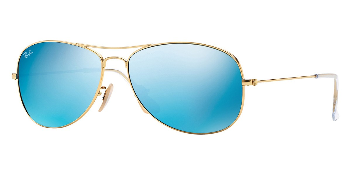 Ray-Ban RB3362 112/17 59 - Cockpit Gold metal frame Sunglass Original Made in Italy.