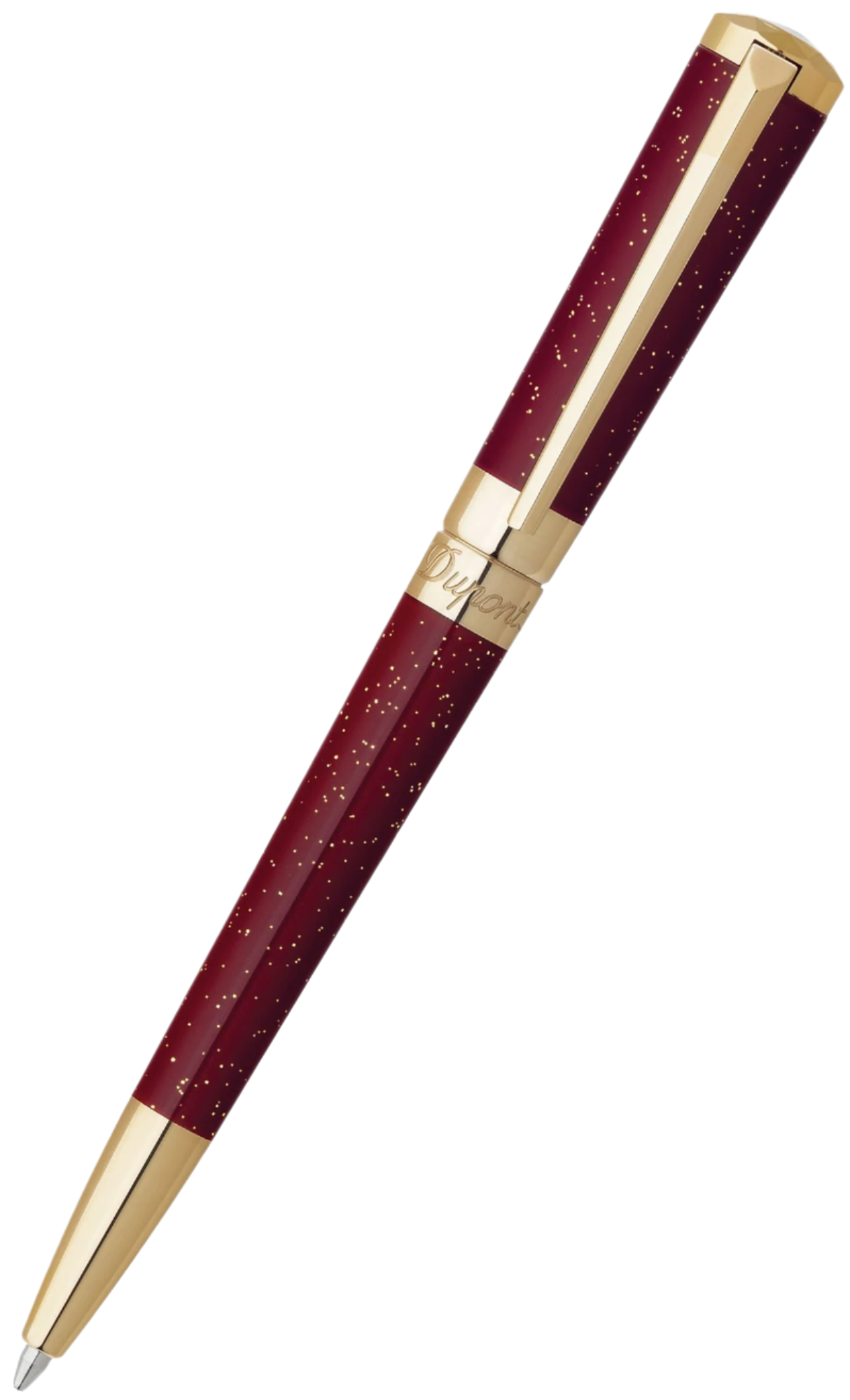 S.T. DUPONT MINI LIBERTEBALL POINT PEN PEARLY RED & GOLD 467007 st dupont