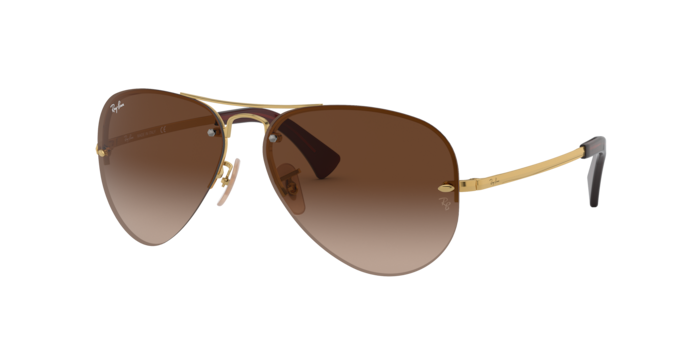Ray-Ban RB3449 001/13 59 Aviator Unisex metal frame Sunglass Original Made in Italy
