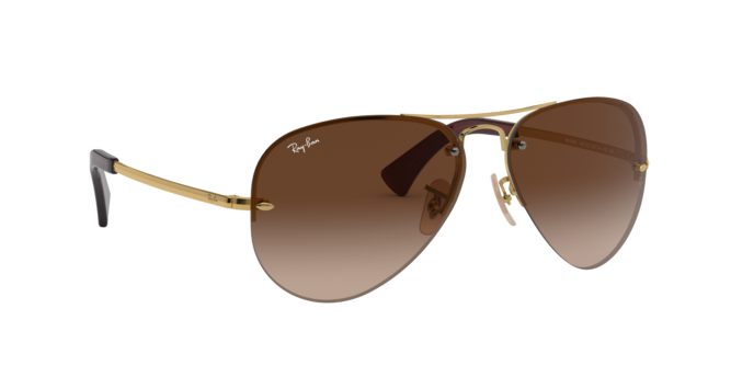 Ray-Ban RB3449 001/13 59 Aviator Unisex metal frame Sunglass Original Made in Italy