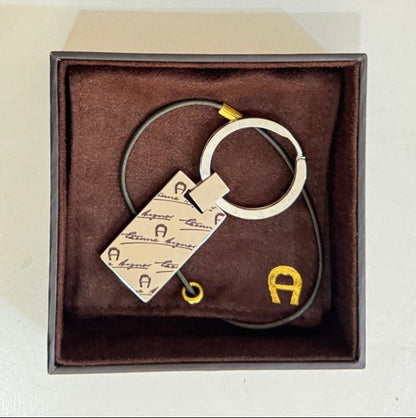 Aigner NECKLACE SMALL KEY RING/BAG HOLDER A00762 new pack peace