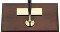 Cross Single Desk set 5607 mahogany finish base with classic black ball point pen original guarantee