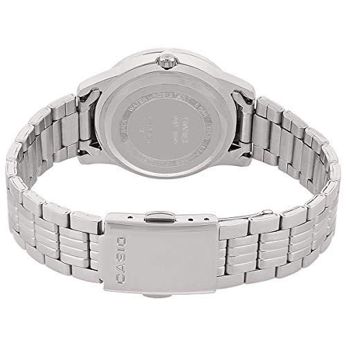Casio Watch LTP1358D-7A Women's Lamé-Sprinkled Bezel Metal Fashion Silver Dial Watch 4971850921899
