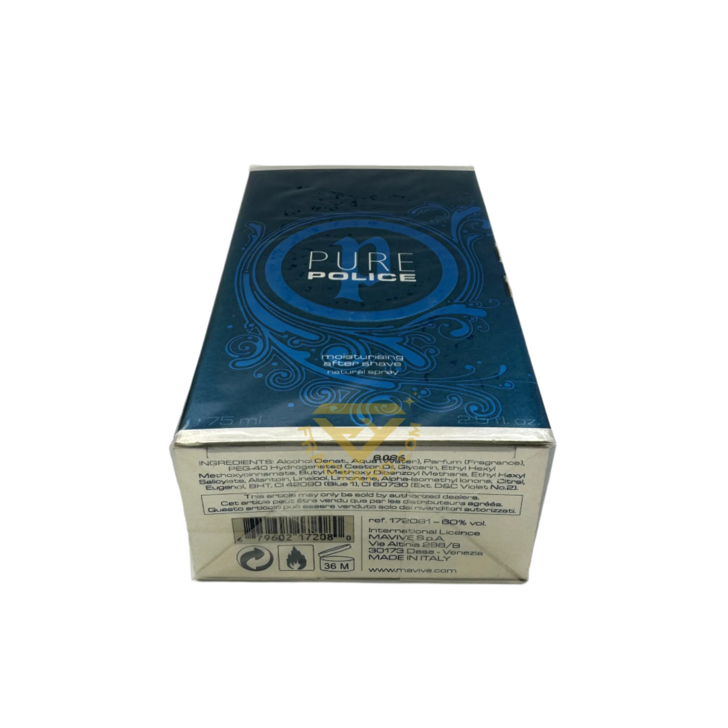 POLICE Pure For Men AFTER SHAVE 75ML  2.5 FL OZ original new
