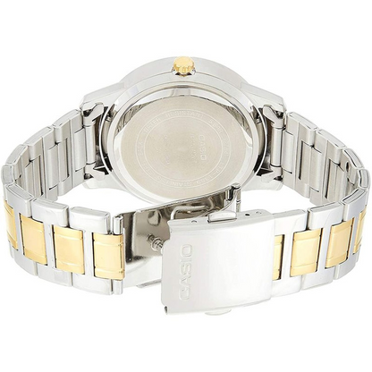 Casio Watch FASHION WOMEN'S Stainless Steel WATCH  LTP -1359SG-7AVDF 45mm- Silver Gold 4971850073093 + BOX