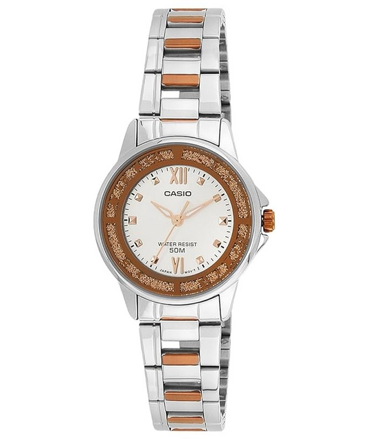Casio Watch Ladies Enticer Analog White Dial Women's Watch LTP-1391RG-7AVDF 4971850065487