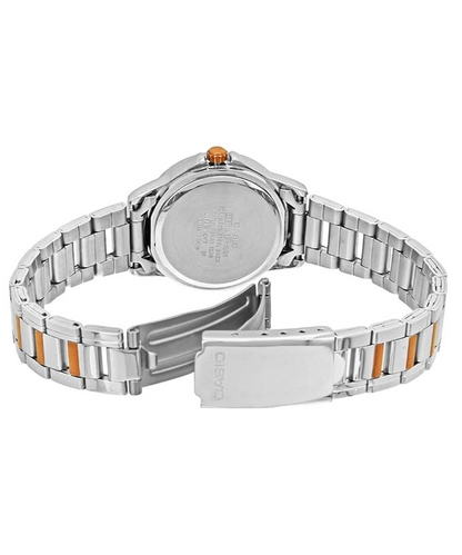 Casio Watch Ladies Enticer Analog White Dial Women's Watch LTP-1391RG-7AVDF 4971850065487