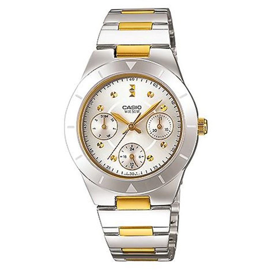 Casio Watch Enticer Analog Stainless Steel Band Ladies Watch LTP-2083SG-7AVDF 4971850926740