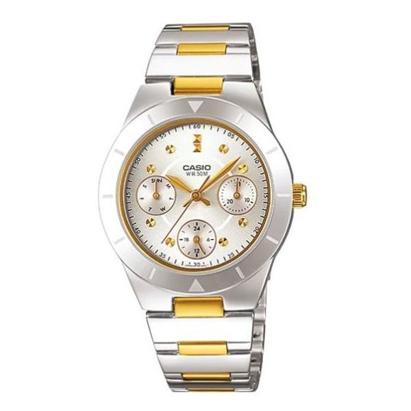 Casio Watch Enticer Analog Stainless Steel Band Ladies Watch LTP-2083SG-7AVDF 4971850926740