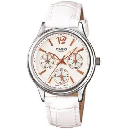 Casio Watch Women's Enticer Quartz Analog Watch LTP-2085L-7AVDF - 32 mm - White 4971850984986