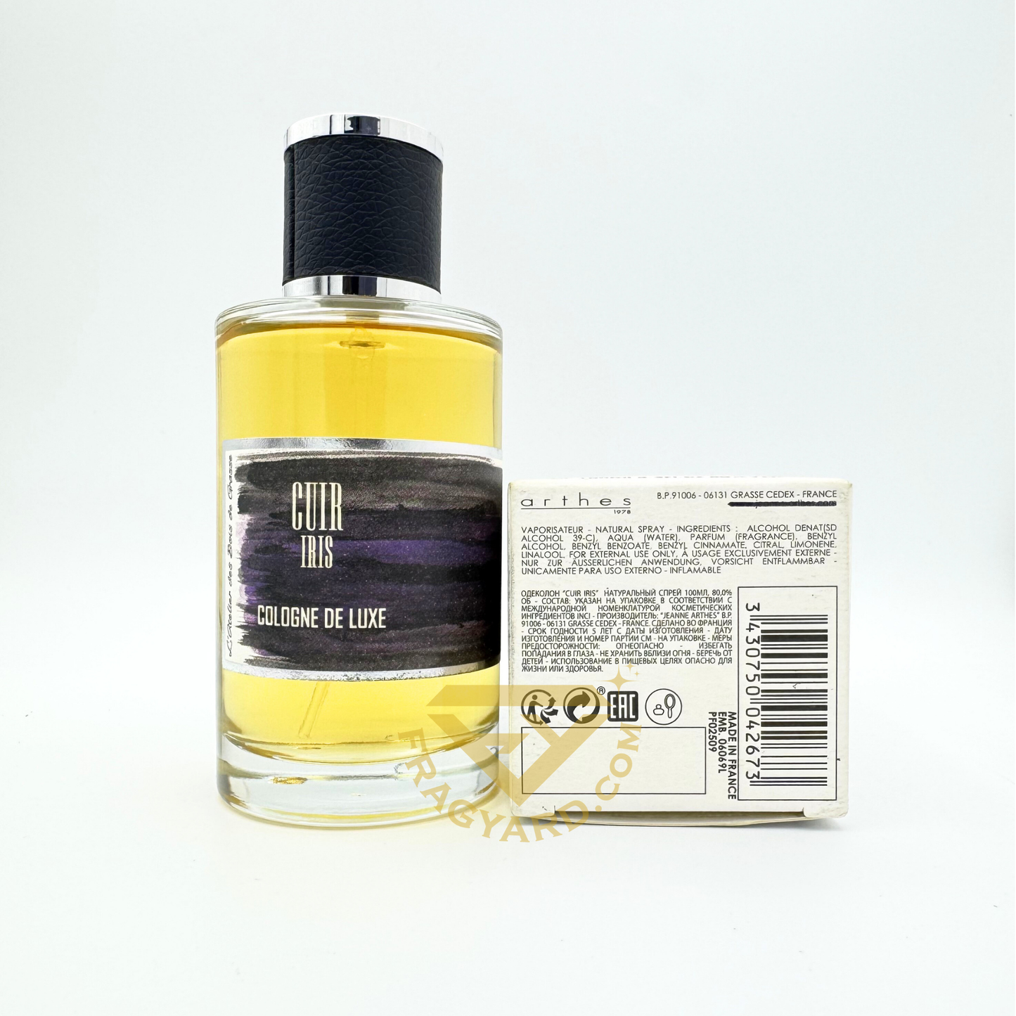 CUIR IRIS  L'Atelier des Bois de Grasse for women and men BY ARTHES UNISEX COLOGNE DE LUXE 100ML