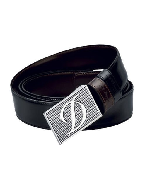 S.T. Dupont 7480120 Waist Belt black brown leather reversible original guarantee  st dupont