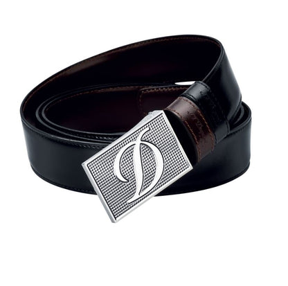 S.T. Dupont 7480120 Waist Belt black brown leather reversible original guarantee  st dupont