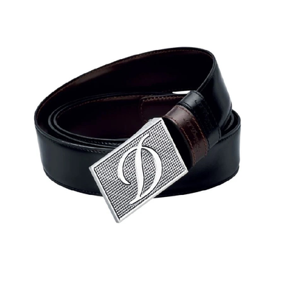 S.T. Dupont 7480120 Waist Belt black brown leather reversible original guarantee  st dupont