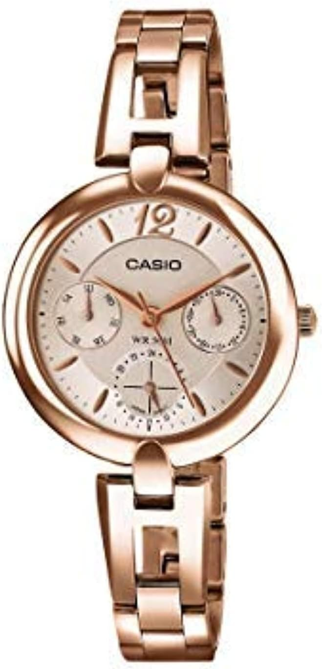 Casio Watch Women's Stainless Steel Watch LTP-E401PG-9AVDF 4971850063988