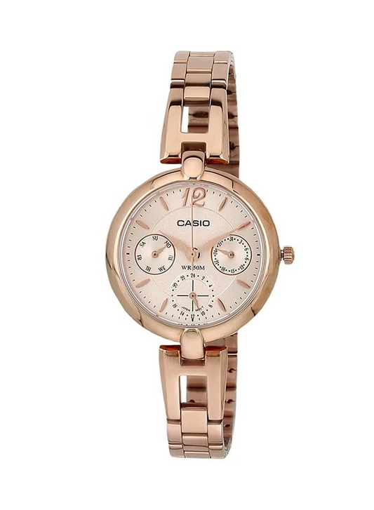 Casio Watch Women's Stainless Steel Watch LTP-E401PG-9AVDF 4971850063988