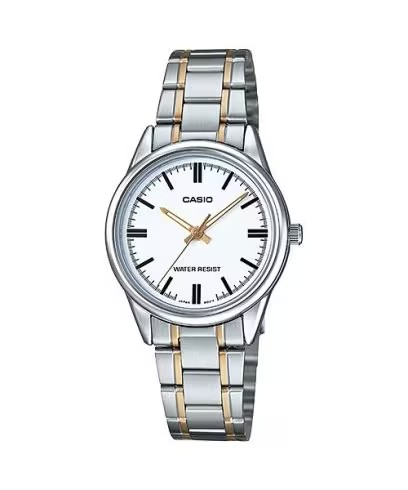 Casio Watch LTP-V005SG-7AUDF Silver Plated Case Stainless Steel Band Women's Watch