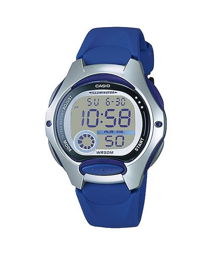 Casio Watch Women's Water Resistant Digital Watch LW-200-2AVDF Blue Resin Strap 4971850795599