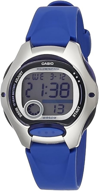 Casio Watch Women's Water Resistant Digital Watch LW-200-2AVDF Blue Resin Strap 4971850795599