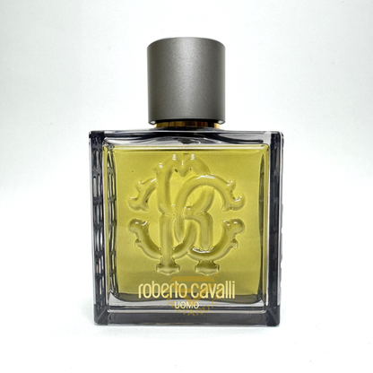 ROBERTO CAVALLI UOMO SILVER ESSENCE EAU DE TOILETTE 3.4OZ /  100 ML TESTER ORIGINAL