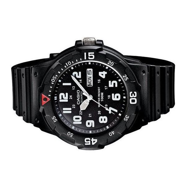 Casio Watch Quartz Analog 100M Black Resin Strap MRW-200H-1BVDF Men’s Watch