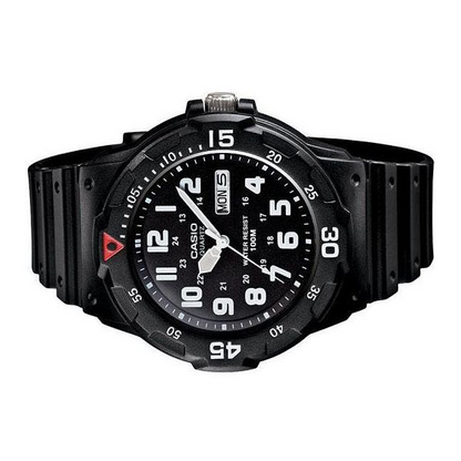 Casio Watch Quartz Analog 100M Black Resin Strap MRW-200H-1BVDF Men’s Watch