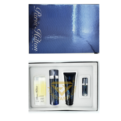 PARIS HILTON FOR MEN GIFT SET EDT 100ML SP + 78G DEODORANT STICK + HAIR BODY WASH  90ML + PURSE SPRAY