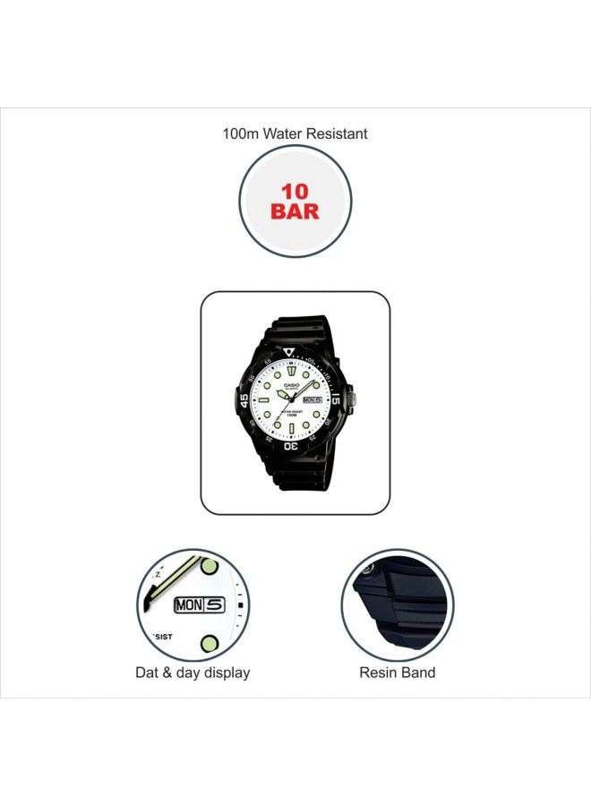 Casio Watch MRW-200H-7EVDF Enticer Quartz Analog Watch, 42mm, Black BOY'S & GIRL'S 4971850945383