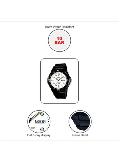 Casio Watch MRW-200H-7EVDF Enticer Quartz Analog Watch, 42mm, Black BOY'S & GIRL'S 4971850945383