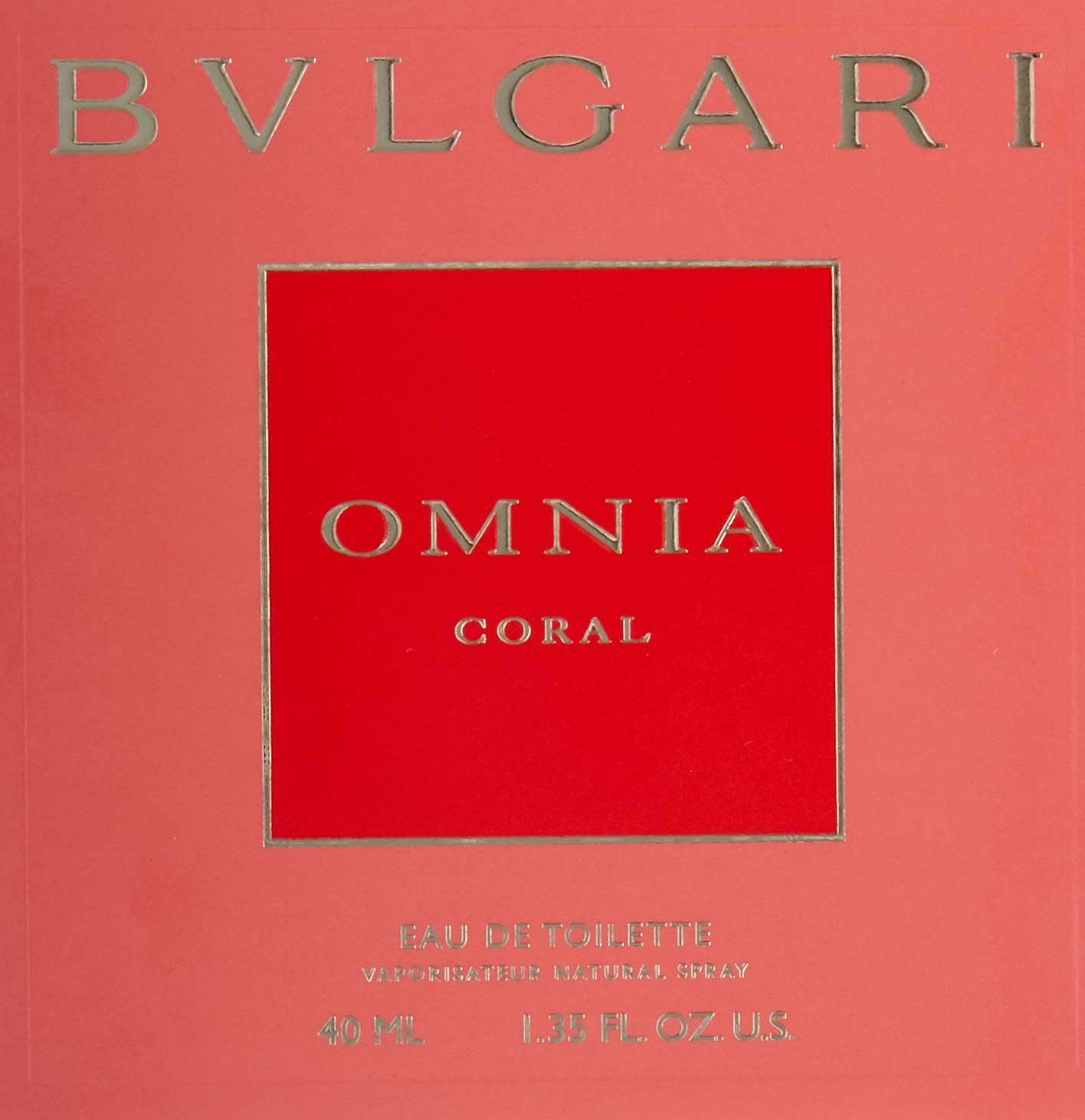 BVLGARI OMNIA CORAL EAU DE TOILETTE 40ML 1.35FLOZ ORIGINAL